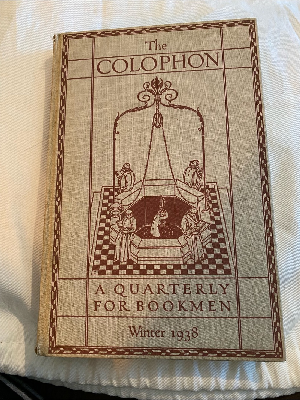 The colophon A Quarterly For Bookmen Winter 1938 Volume lll, Number l